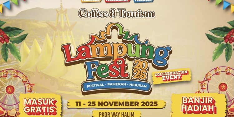 Lampung Fest 2025 Siap Hentak Publik: Konsep Baru, Gratis Masuk, Target 300 Ribu Pengunjung!