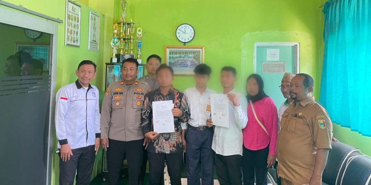 Polsek Talang Padang Mediasi Kasus Dugaan Kekerasan Guru di MTs Gisting, Tanggamus Berakhir Damai
