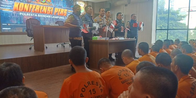 Sebulan, Polresta Bandar Lampung Gagalkan Peredaran Narkoba, 32 Tersangka Diamankan