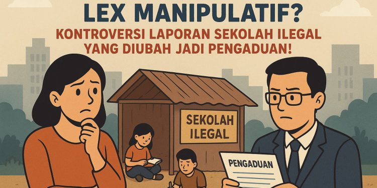 Lex Specialis atau Lex Manipulatif? Kontroversi Laporan Sekolah Ilegal yang Diubah Jadi Pengaduan