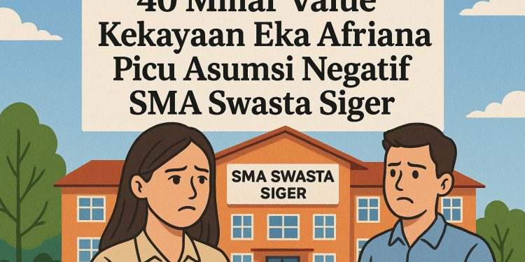 “Wow! 40 Miliar Kekayaan Eka Afriana Bikin Geger: SMA Siger Diduga Gunakan Aset Negara, DPRD Diminta Bertindak!”