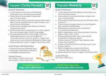 Festival Baitul Maqdis Buka Lomba Cerpen Online, Ajak Generasi Muda Suarakan Solidaritas untuk Palestina