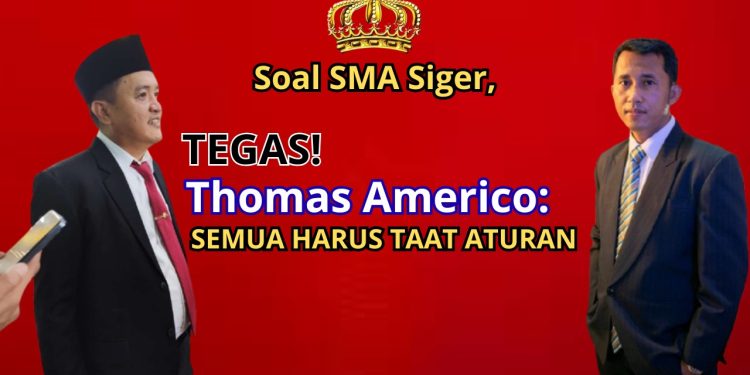 Tegas! Kadis Dikbud Lampung Thomas Americo Minta SMA Siger Taat Aturan, Skandal Legalitas Mencuat