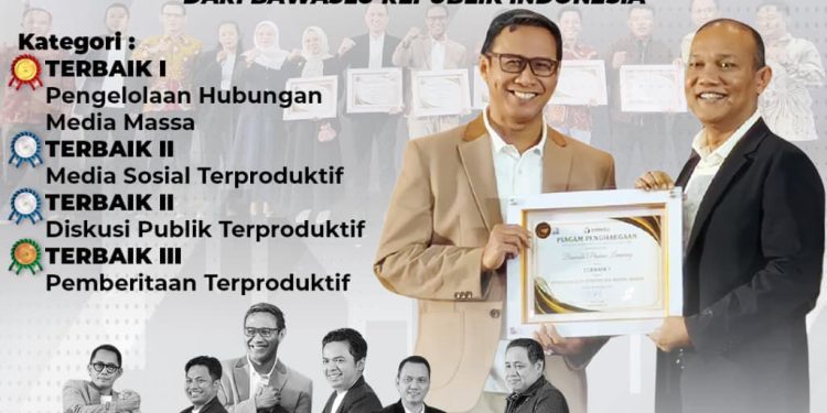 Bawaslu Provinsi Lampung Raih Empat Penghargaan Anugerah Kehumasan 2025