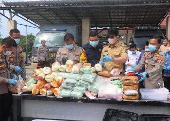 Polres Lampung Selatan Musnahkan Narkotika Rp230 Miliar, Selamatkan Jutaan Jiwa