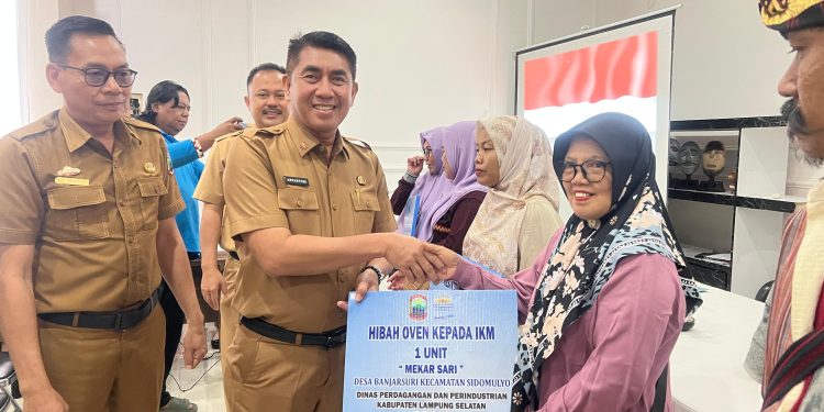Pemkab Lampung Selatan Salurkan Hibah Alat Produksi IKM