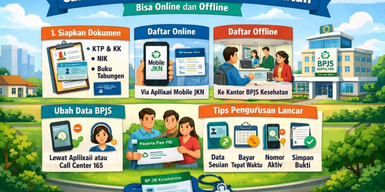 Cara Mudah Mengurus BPJS Kesehatan, Bisa Online dan Offline