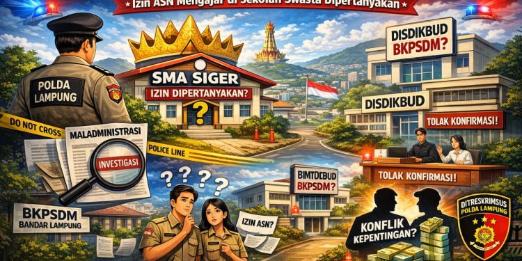 Polda Lampung Selidiki SMA Siger, Izin ASN Mengajar di Sekolah Swasta Dipertanyakan