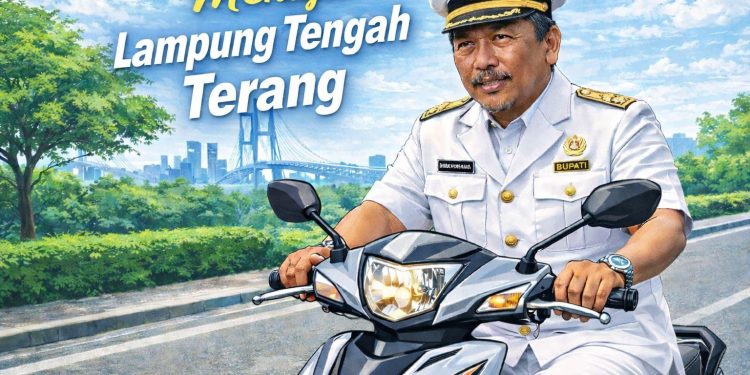 Tanpa Pengawalan, Tanpa Mobil Dinas: Potret Kesederhanaan Plt Bupati Lampung Tengah