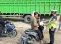 Enam Hari Razia, Satlantas Polres Pringsewu Dominan Tindak Pelanggar Motor