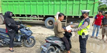 Enam Hari Razia, Satlantas Polres Pringsewu Dominan Tindak Pelanggar Motor