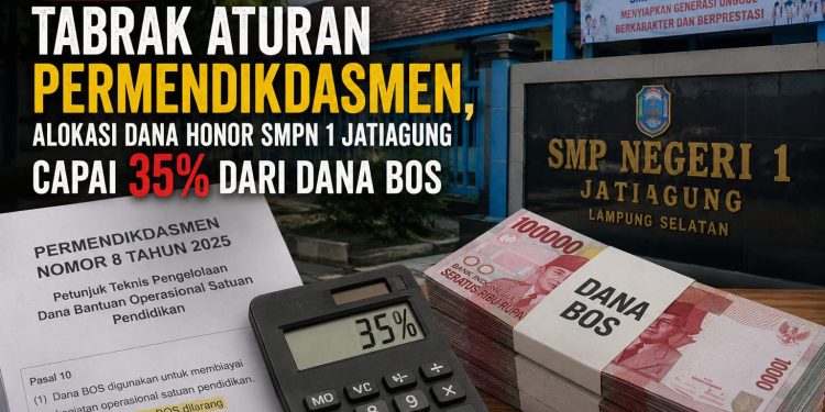 Diduga Lampaui Batas Juknis BOS, Alokasi Honor di SMPN 1 Jatiagung Capai 35 Persen