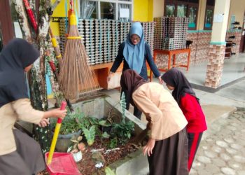 SDN 3 Negara Ratu Budayakan Senam dan Gotong Royong untuk Bentuk Karakter Siswa